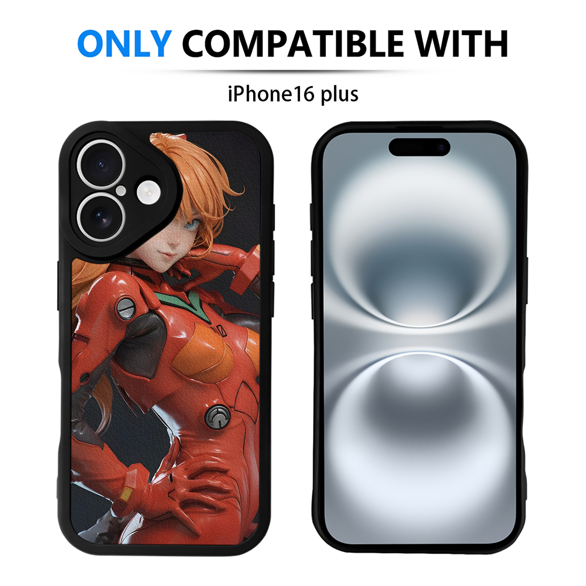 （画像用） EVA 新世紀エヴァンゲリオン 【iPhone 16シリーズ対応】シリコンスマホケース（レザー調） 材質：シリコン